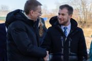 Візит президента Латвії у Чернігів. Едгарс Рінкевичс відвідав модульне містечко на вул. Дрозда
