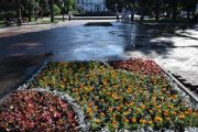 На місці поховання у сквері ім. М. Попудренка облаштовані квіткові клумби