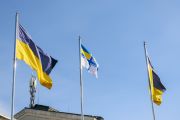 Урочиста церемонія підняття Військово-Морського Прапора Збройних Сил України на Красній площі Чернігова