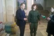 Владислав Атрошенко передав новорічні гостинці від міського голови чернігівцям в АТО