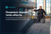 Оновлено перелік типів обʼєктів, які підлягають моніторингу та оцінці ступеня безбар’єрності у 2026 році