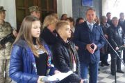 У Чернігові на будівлі школи № 3 урочисто відкрили меморіальну дошку на честь загиблого Героя АТО