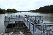 Комунальники показали технічний стан гідроспоруд на річці Стрижень у Чернігові