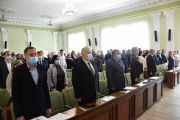 Засідання 11 сесії Чернігівської міської ради VIII скликання розпочалося з хвилини мовчання у пам'ять жертв Бабиного Яру