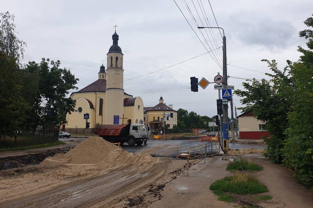 вул.Київська в напрямку вул.Гончої