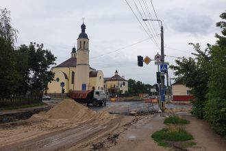 вул.Київська в напрямку вул.Гончої