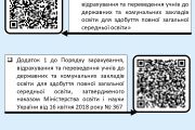 Закладами загальної середньої освіти розпочинається приймання документів до 1 класу 2026/2027 навчального року