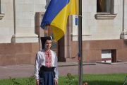 Урочисте підняття Державних прапорів України  на центральній площі Чернігова