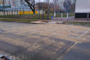 У Чернігові біля школи № 19 облаштовують підвищений пішохідний перехід