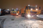 Ожеледь прибирали в Чернігові  і під час футболу