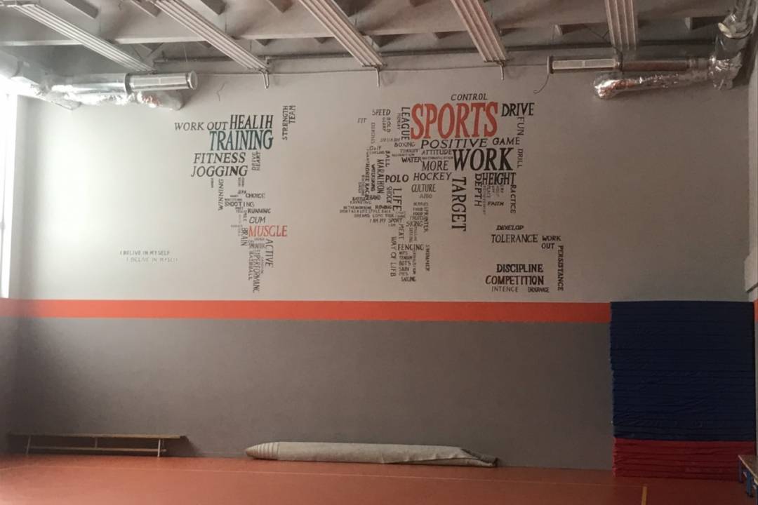 Спортзал зі стельовими клімат-панелями, м. Київ