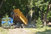 Масштабні будівельні роботи на нижній частині Валу тривають